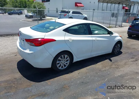 2012 Hyundai Elantra Gls from USA, damaged, VIN 5NPDH4AE5CH084156
